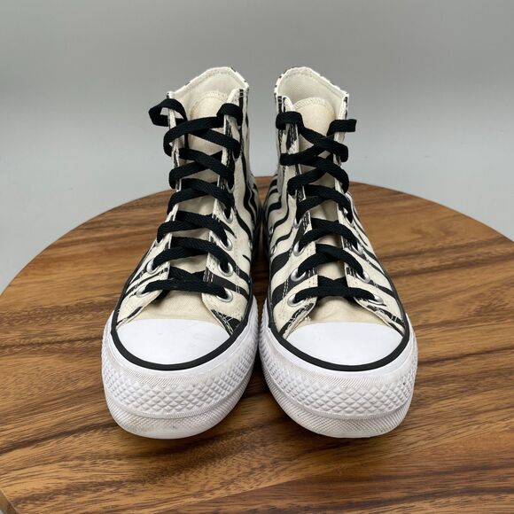 Converse Chuck Taylor All Star Lift Shoes Womens 6.5 Zebra Casual Comfort Skate - Picture 2 of 9